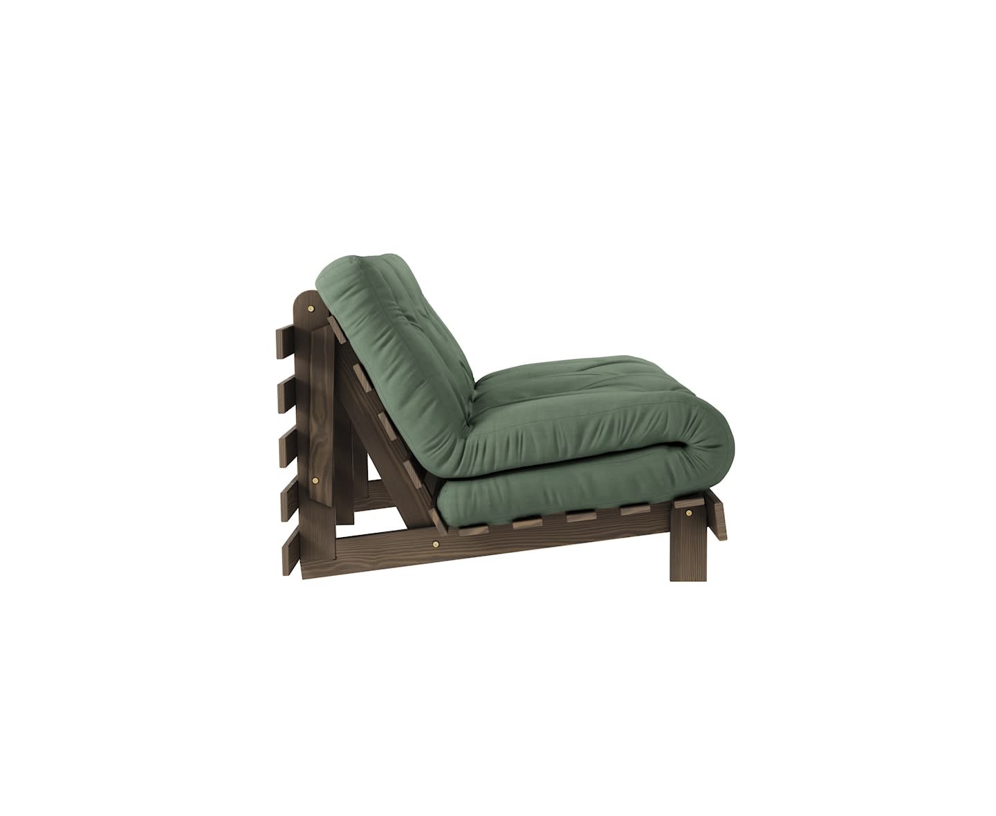 Karup Design Roots Bäddsoffa Brun/Olive Green 140cm