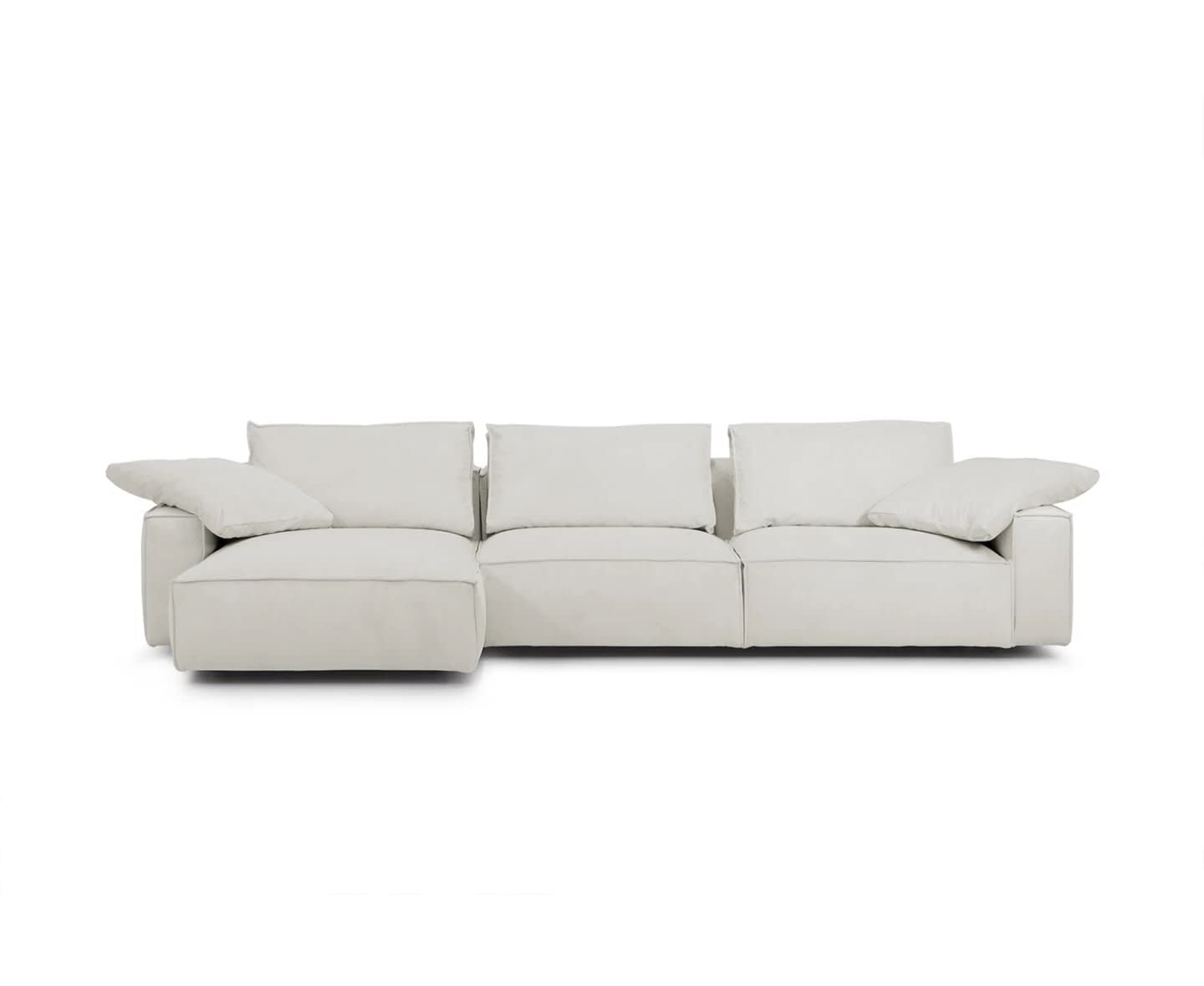 Sleepo Louie Divansofa Links Greige 348cm