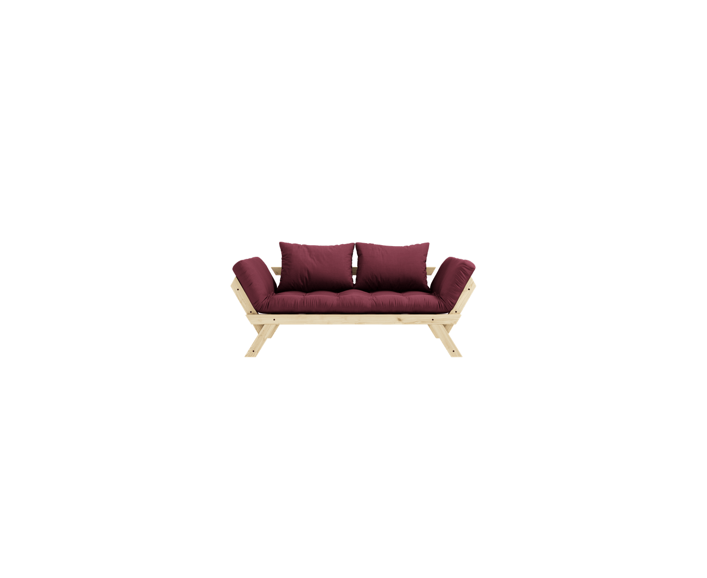 Karup Design Bebop Dagbädd Natur/Bordeaux 174cm