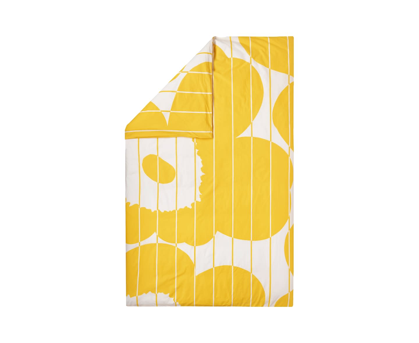 Marimekko Vesi Unikko Påslakan Spring Yellow/Ecru Enkel