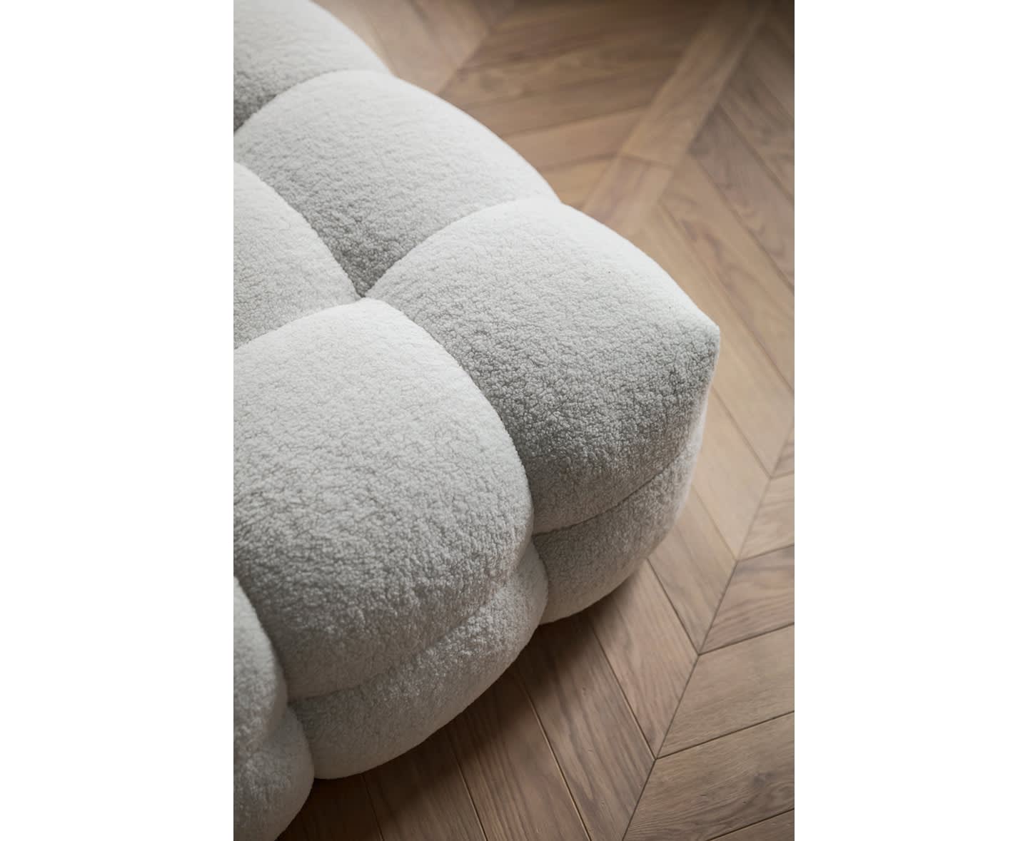 Sleepo Billie Loungesessel Creme Teddy 89cm