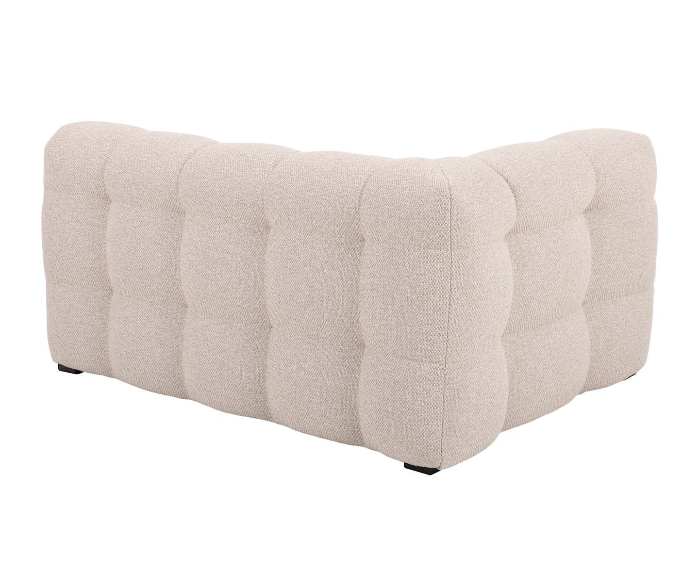 Sleepo Billie 1.5-sits Soffmodul Vänster Armstöd Beige Bouclé 141cm