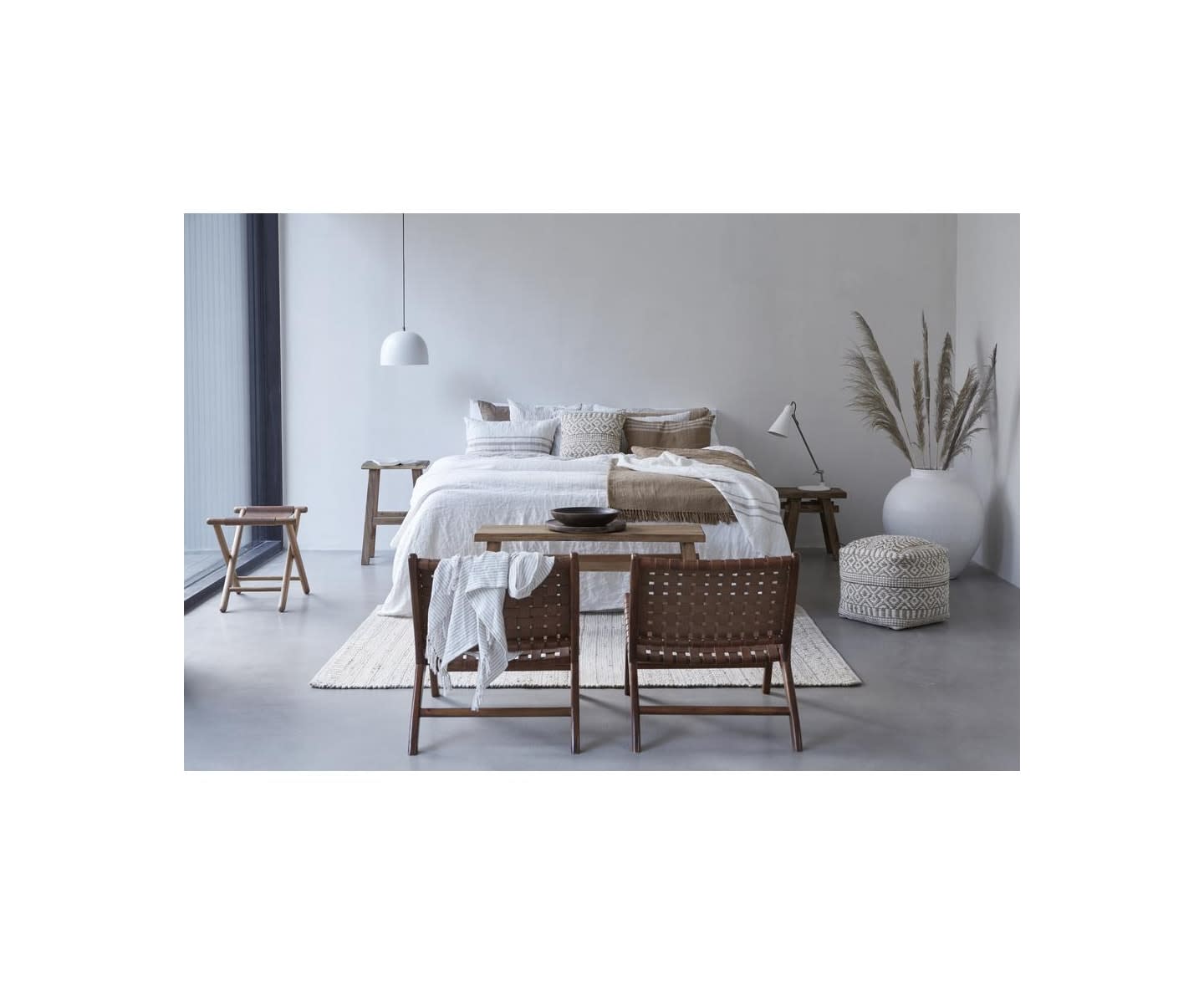 Wikholm Design Takara Sittpuff L Beige/Natural