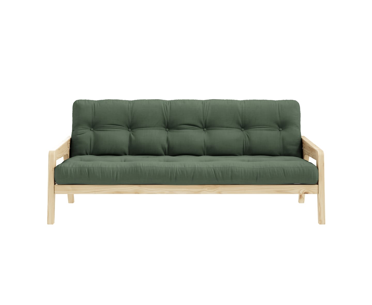 Karup Design Grab Sovesofa Natur/Olive Green 204cm