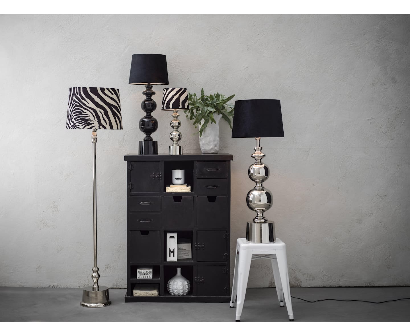 PR Home Grace Lampfot Svart 41cm