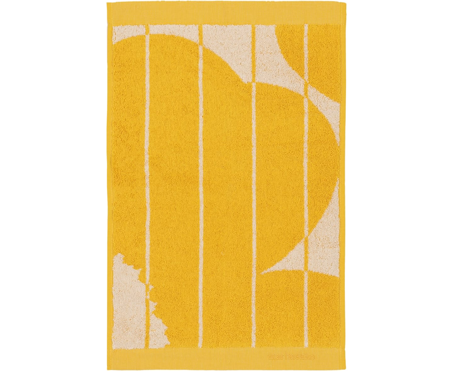 Marimekko Vesi Unikko Pyyhe Spring Yellow/Ecru 30x50