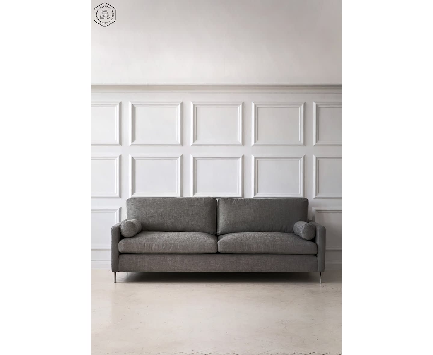 Sleepo Åre 3-Sitzer Sofa Hellgrau 227cm