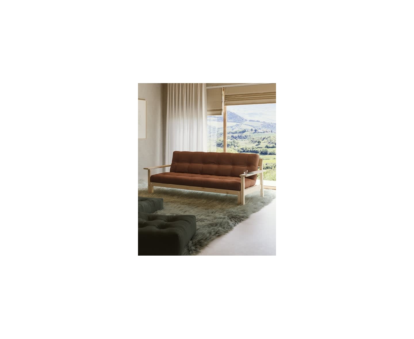 Karup Design Unwind Sovesofa Natur/Grey 218cm