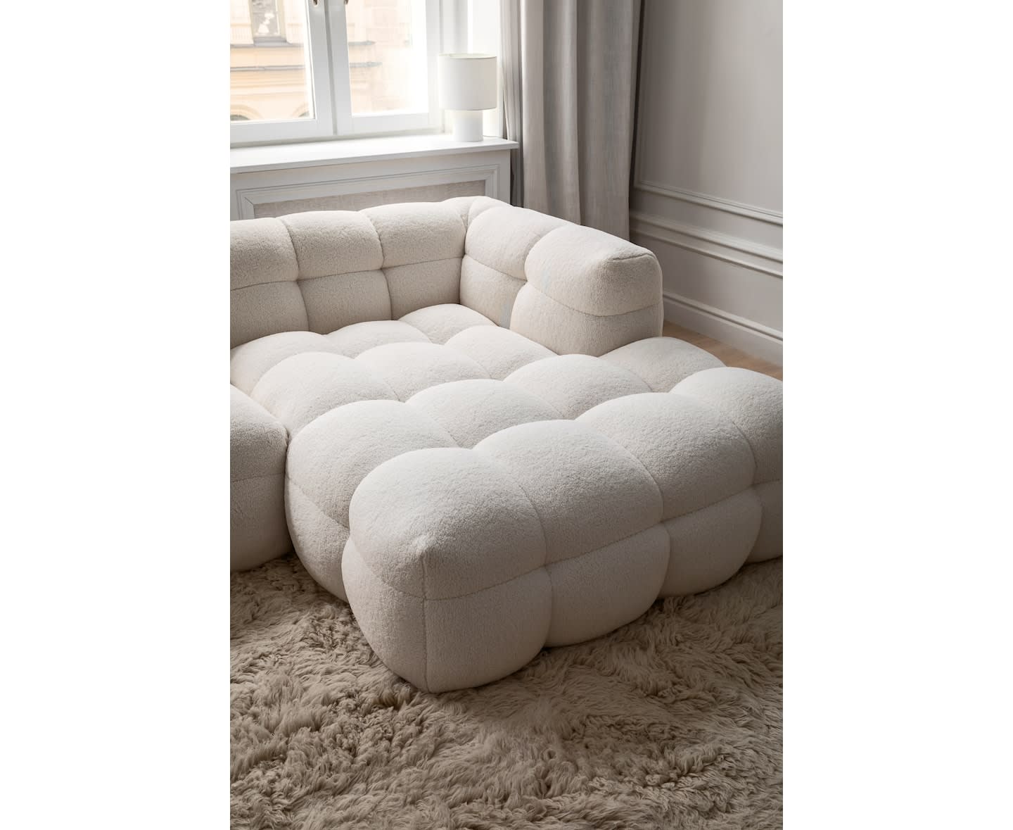 Sleepo Billie Divansofa Høyre Cream Teddy