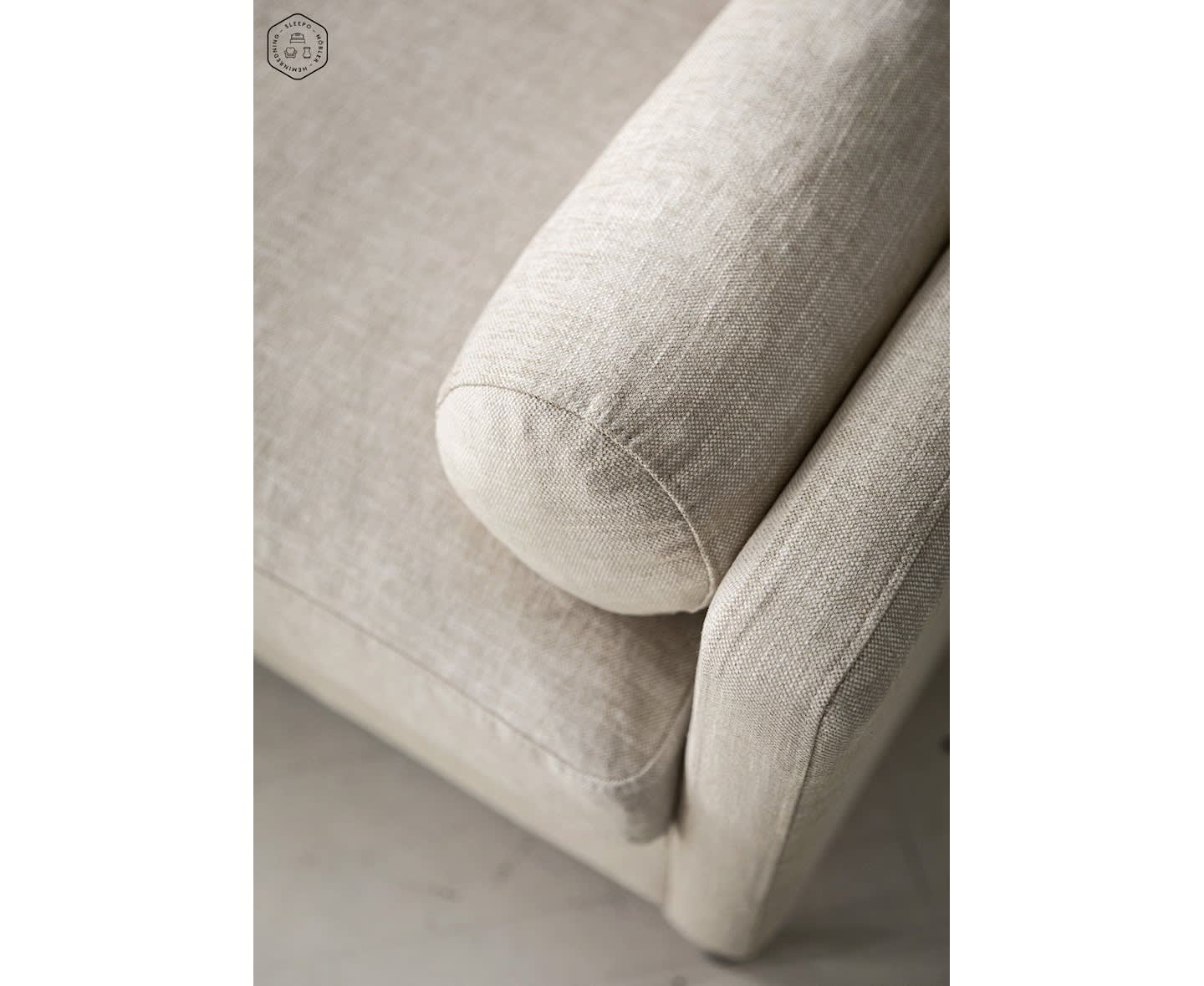 Sleepo Åre 4-Sitzer Sofa Beige 257cm