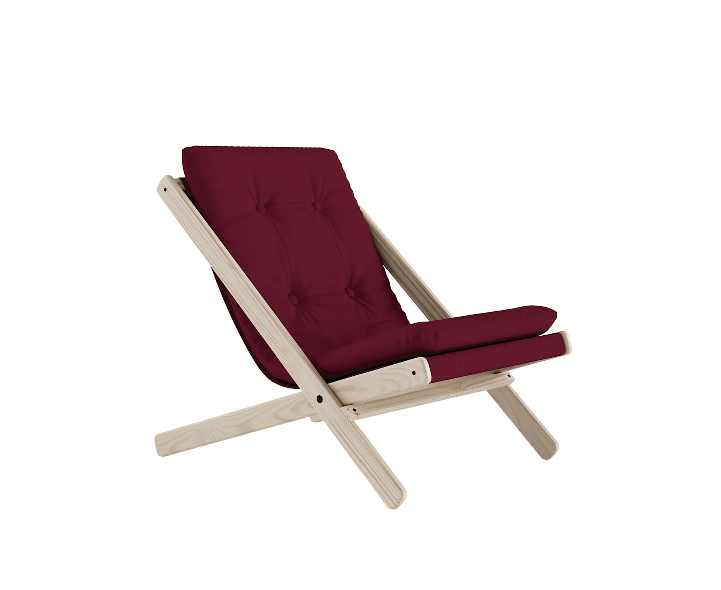 Karup Design Boogie Loungestol Natur/Bordeaux