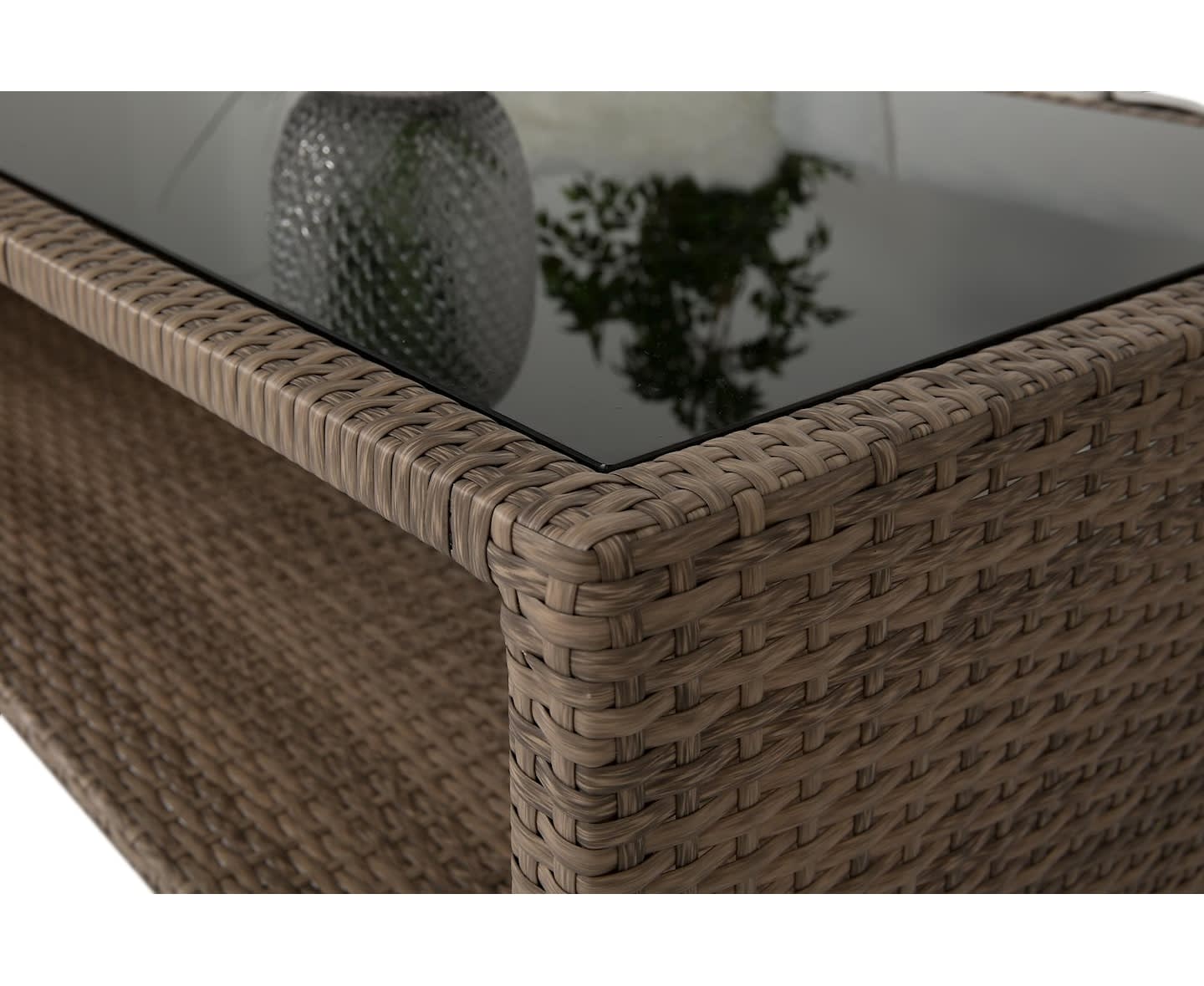 Nordic Outdoor Bora 6-seters Loungegruppe inkl. Bord med Oppbevaring Sand