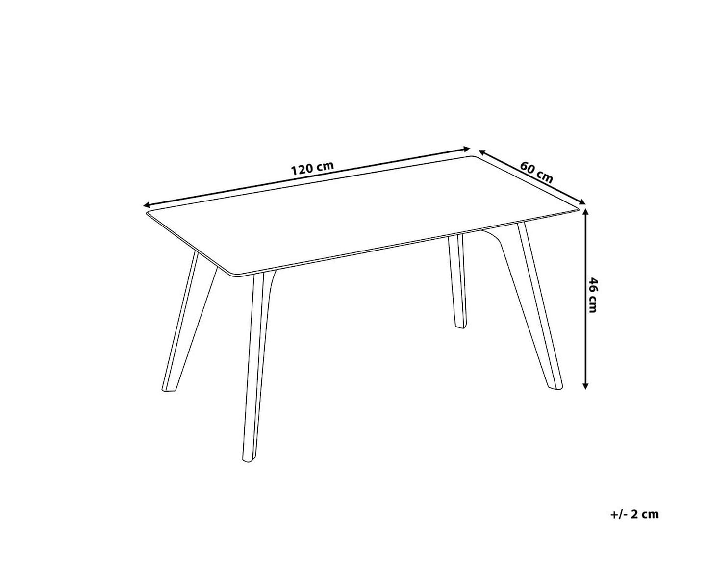 Nordic Home Briana Soffbord Klar/Natur 120cm