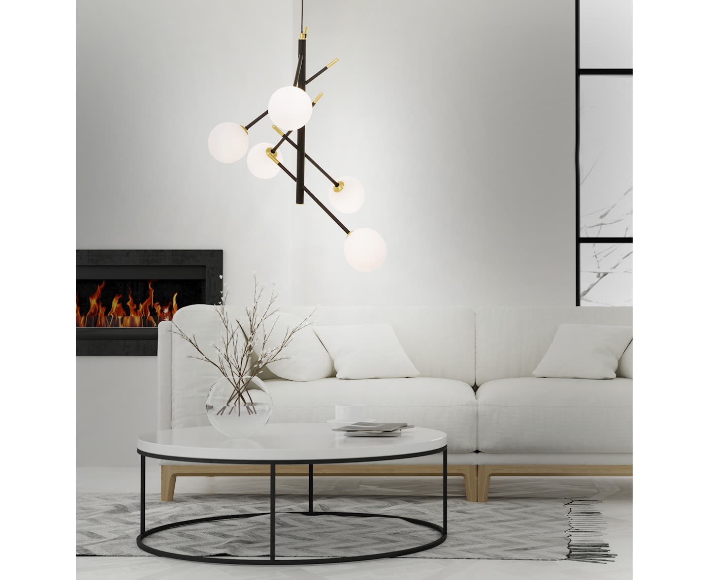 Aneta Lighting Chanelle Taklampa Svart