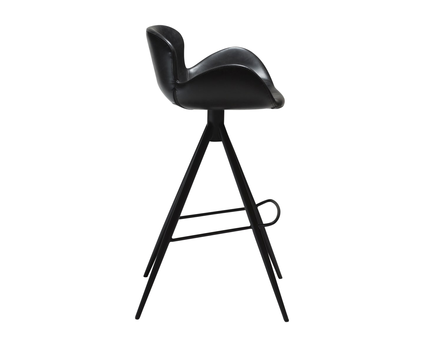 Dan Form Gaia barstol kunstskinn svart/svart