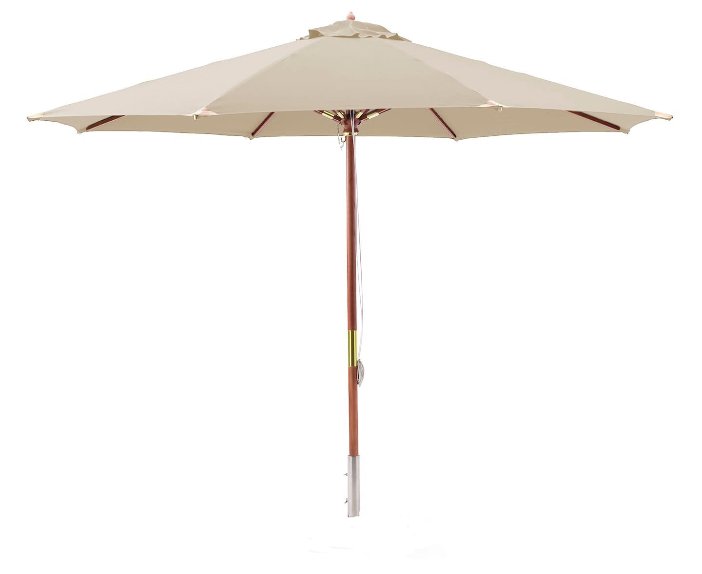 Hillerstorp Lyx Parasoll Natur/Beige 335cm