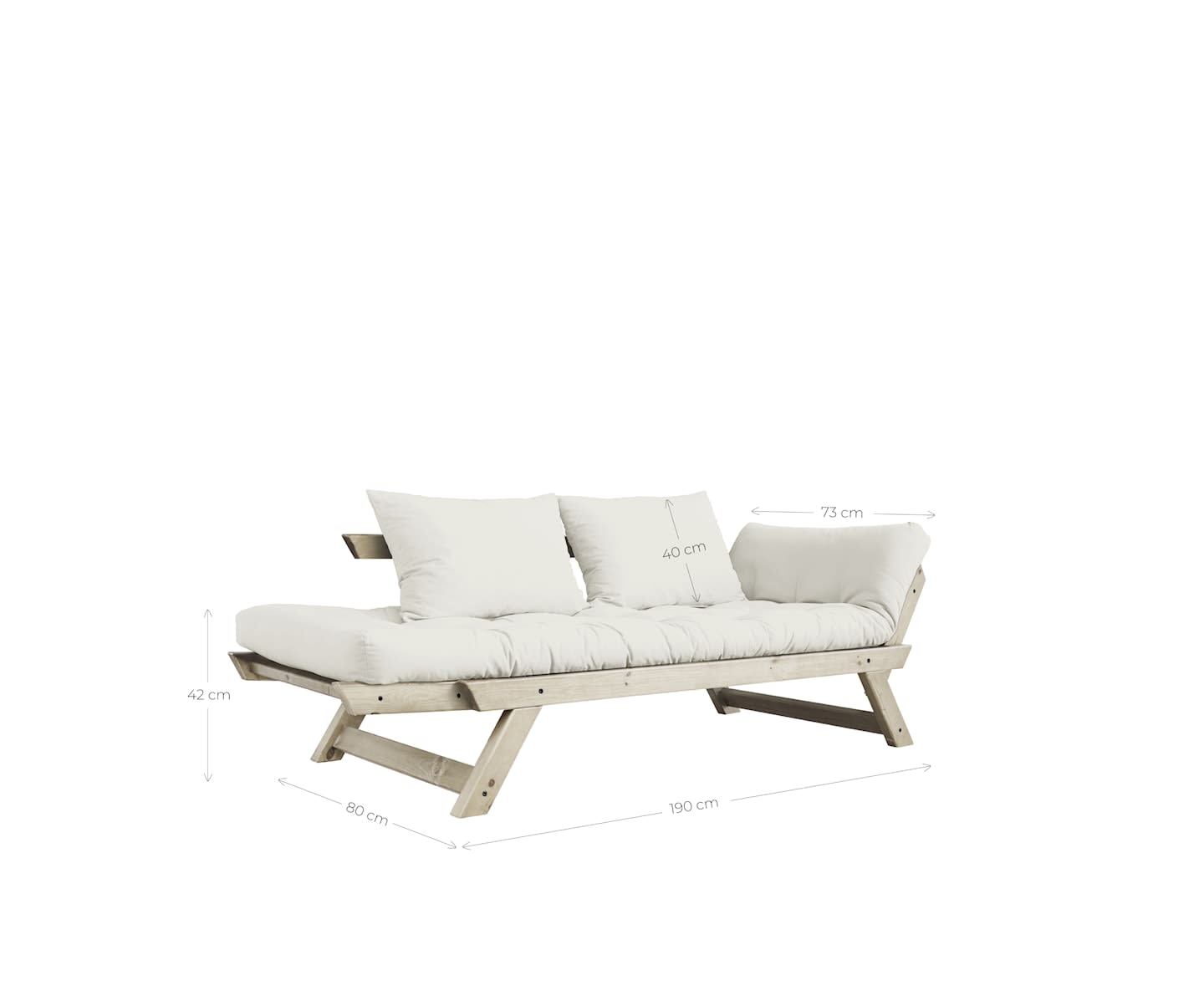 Karup Design Bebop Dagbädd Natur/Natural 174cm