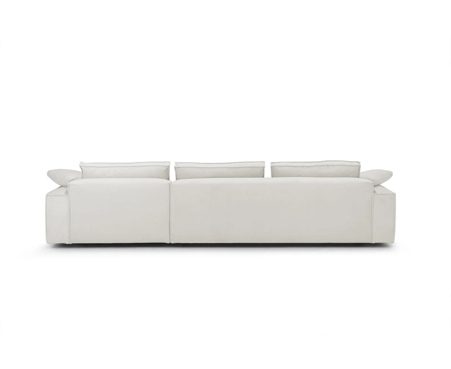 Sleepo Louie Divansofa Links Greige 348cm