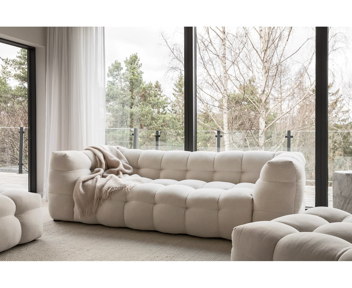 Sleepo Billie 3-Sitzer Sofa Nature