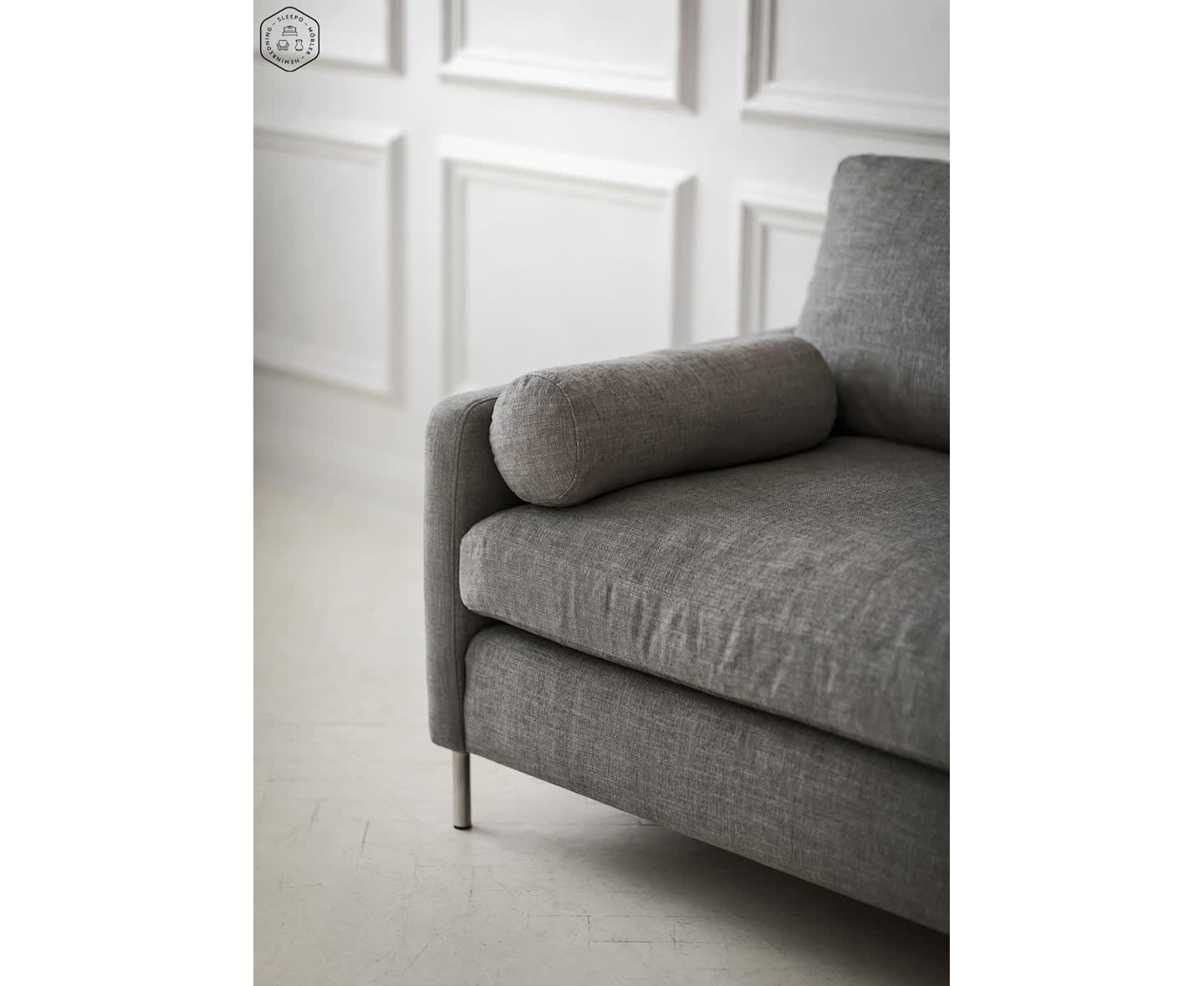 Sleepo Åre 3-Sitzer Sofa Hellgrau 227cm