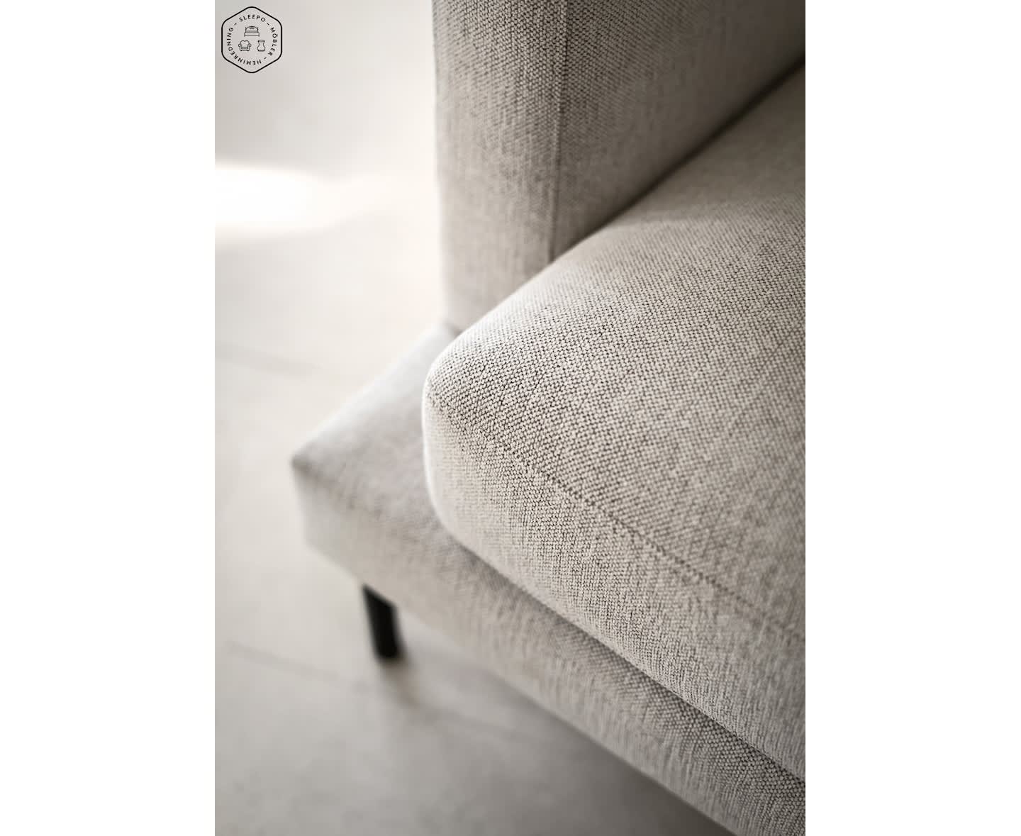 Sleepo Olivia 4-Sitzer Sofa Natur 272cm