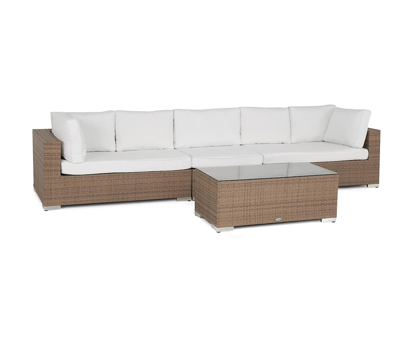 Nordic Outdoor Bora 5-sits Loungesoffa inkl Bord Sand