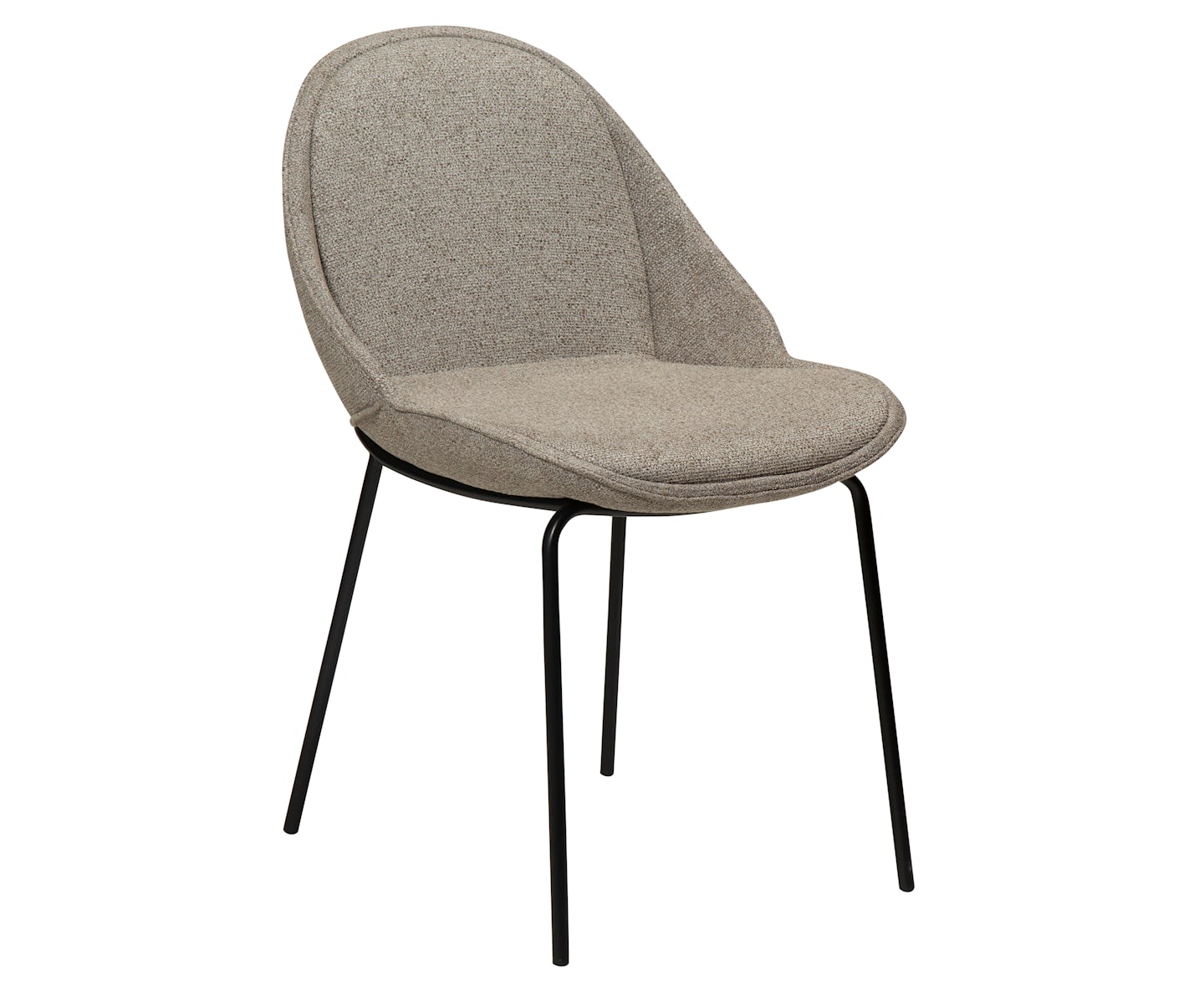 Dan Form Arch spisestol boucle beige/svart