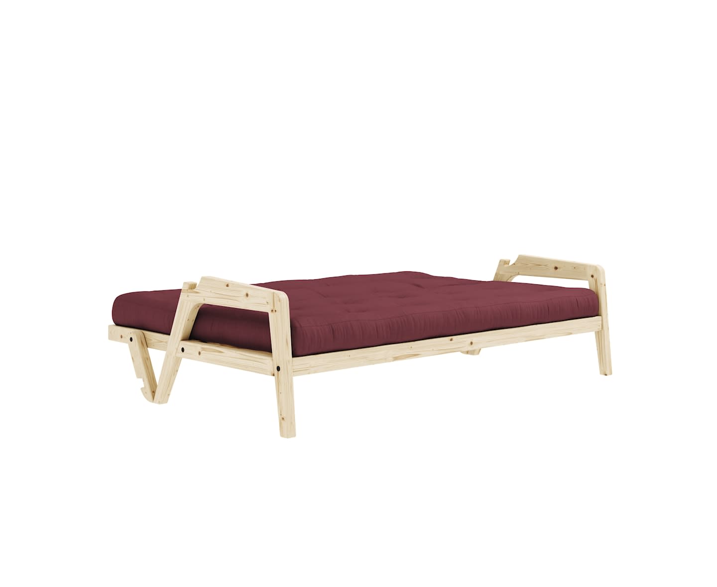 Karup Design Grab Bäddsoffa Natur/Bordeaux 204cm