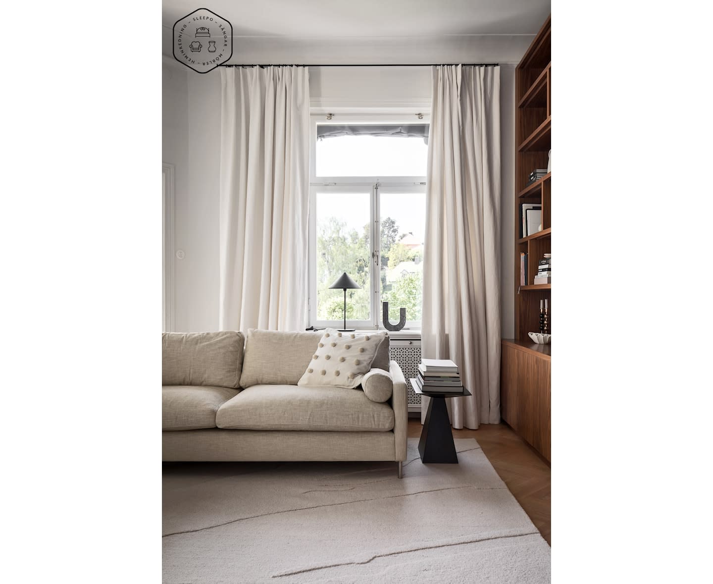 Sleepo Åre 4-Sitzer Sofa Beige 257cm