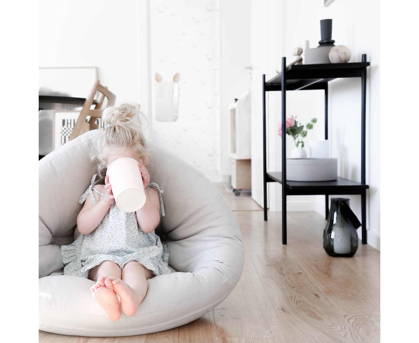 Karup Design Mini Nido Loungepuff Valkoinen