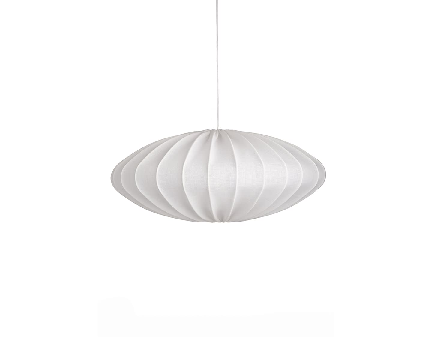 Watt &amp; Veke Ellipse Deckenlampe Linne Weiß 65cm