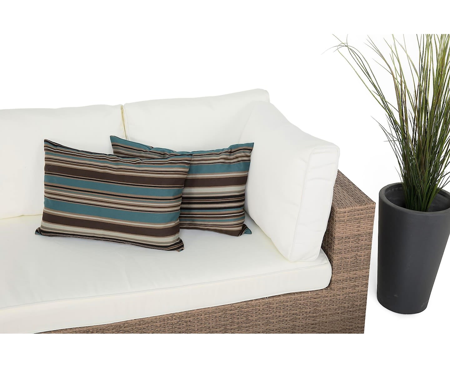 Nordic Outdoor Bora 5-seters loungegruppe inkl. sofa/bord med hylle Sand