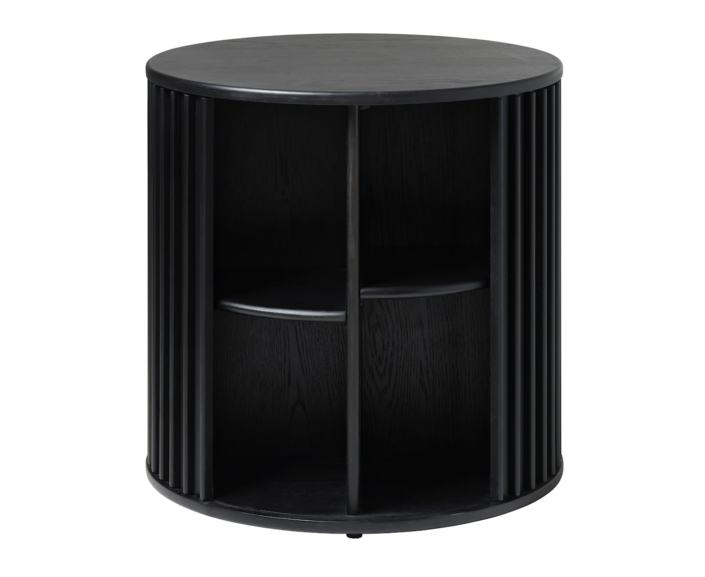 Sleepo Freja Sidebord Black Oak Ø60