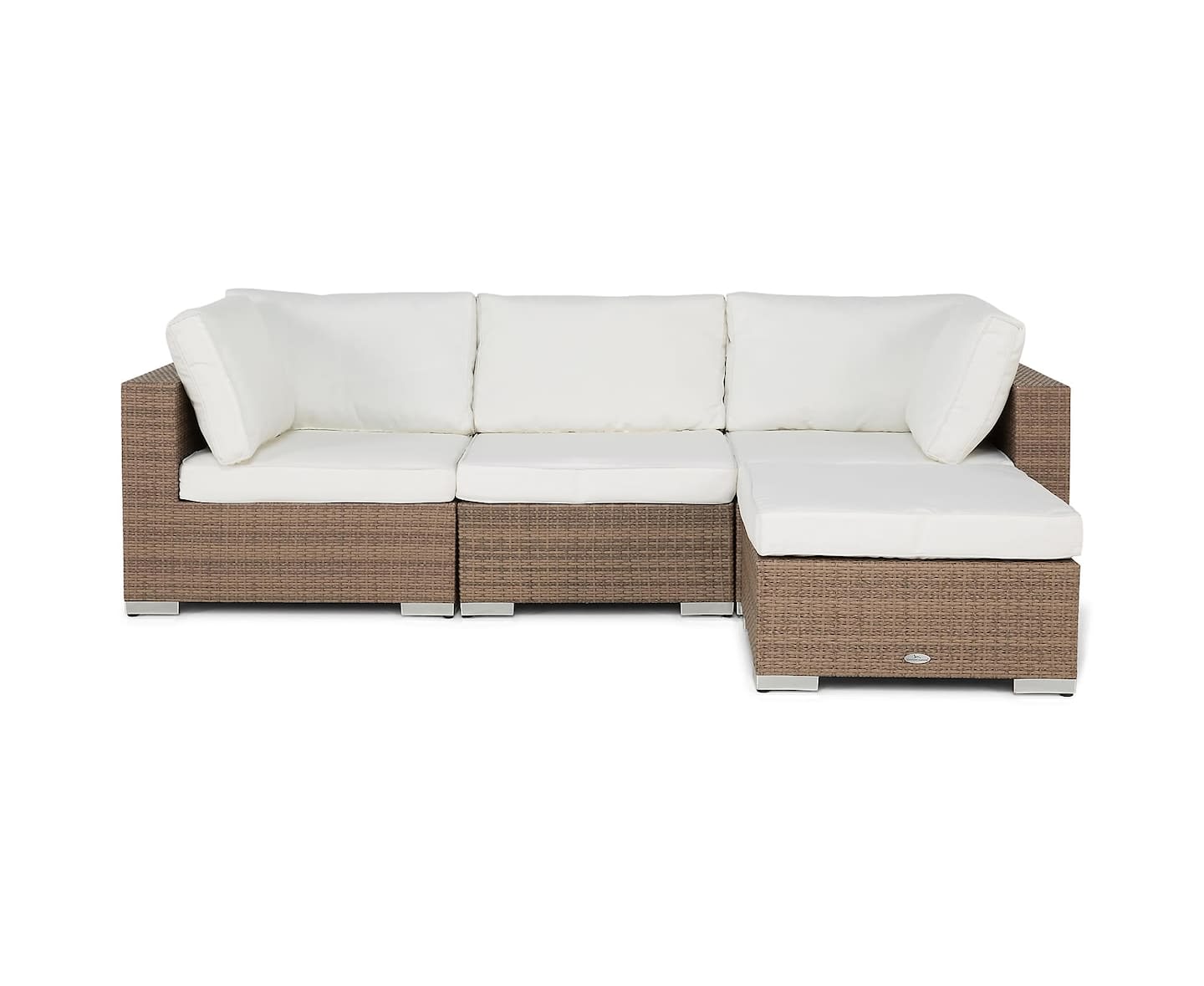 Nordic Outdoor Bora 4-sits Loungesoffa ink Divan Sand