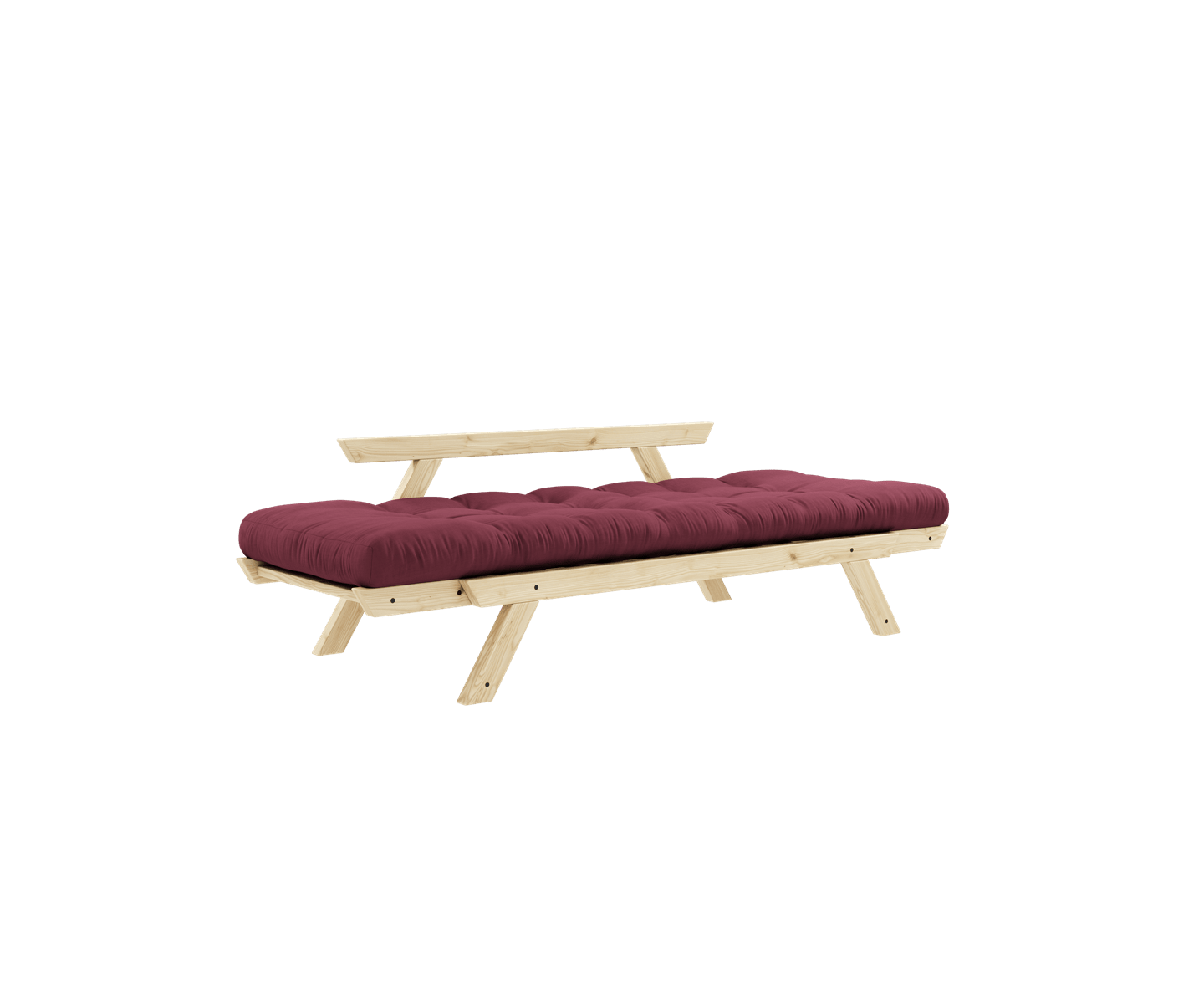 Karup Design Bebop Tagesbett Natur/Bordeaux 174cm