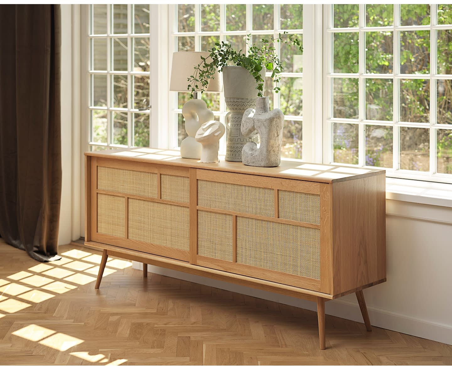 Sleepo Sofia Sideboard Natural Oak 180cm