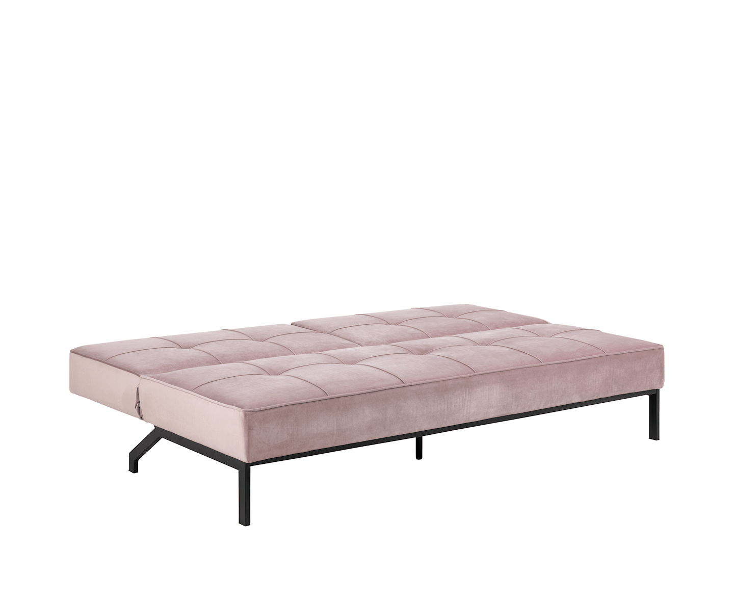 Nordic Home Sund Schlafsofa Samt Rosa 198cm