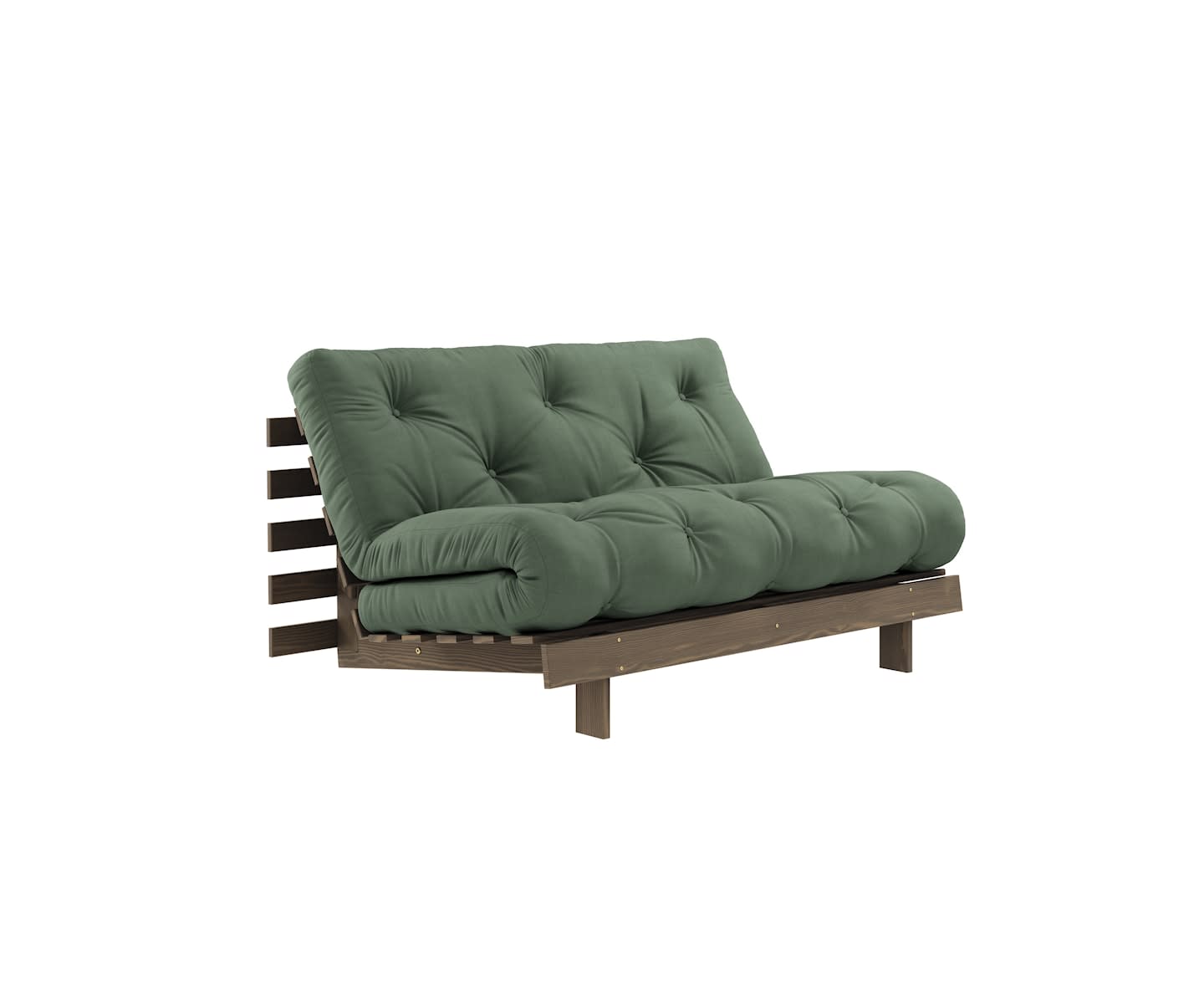 Karup Design Roots Vuodesohva Ruskea/Olive Green 140cm