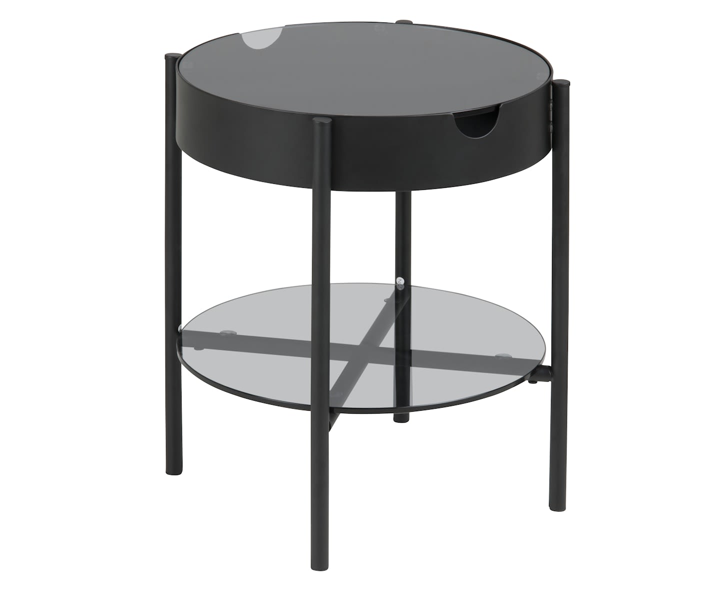 Nordic Home Hede Beistelltisch Schwarz