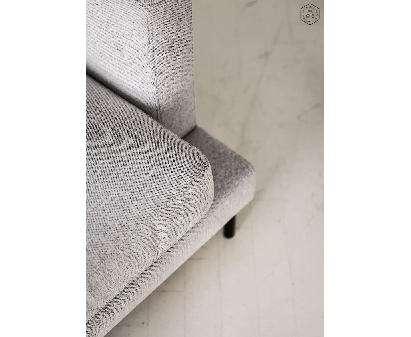 Sleepo Olivia 3-Sitzer Sofa Silber 206 cm