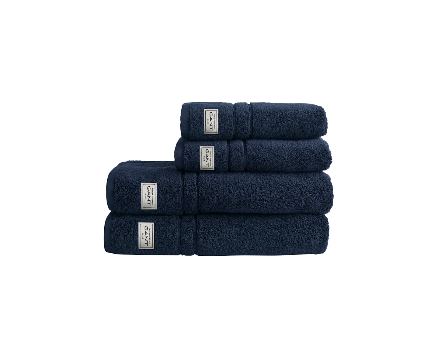 GANT Home Organic Premium Terry Handduk Marine 4-pack