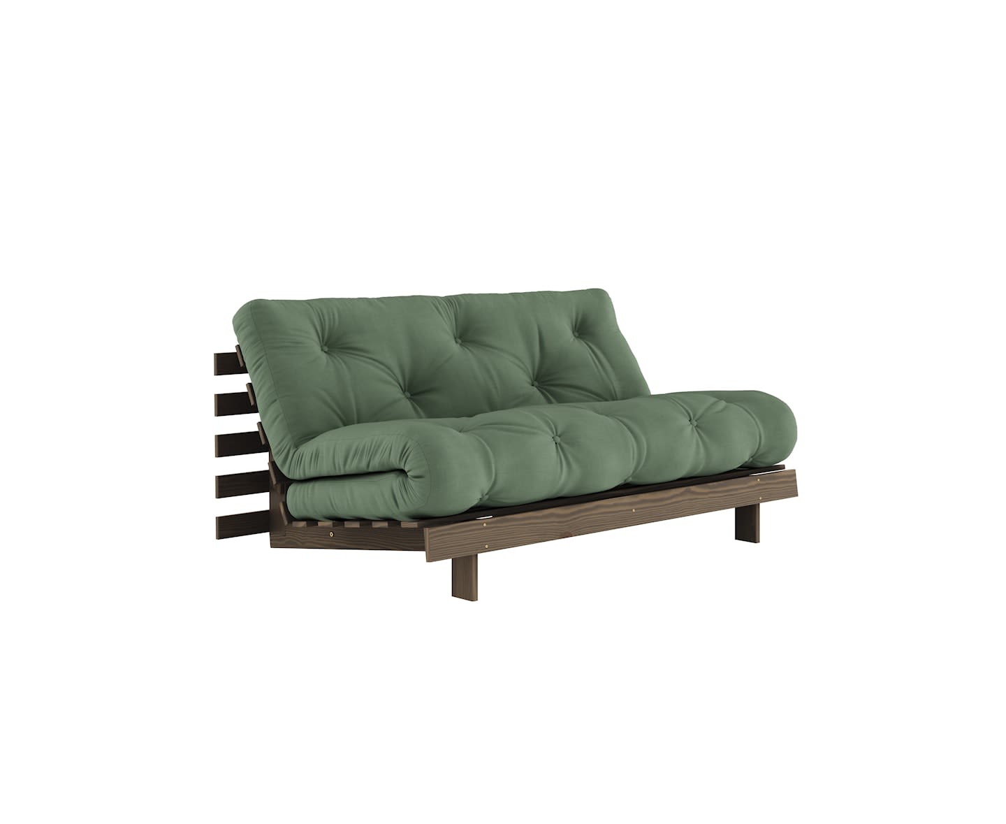 Karup Design Roots Bäddsoffa Brun/Olive Green 160cm