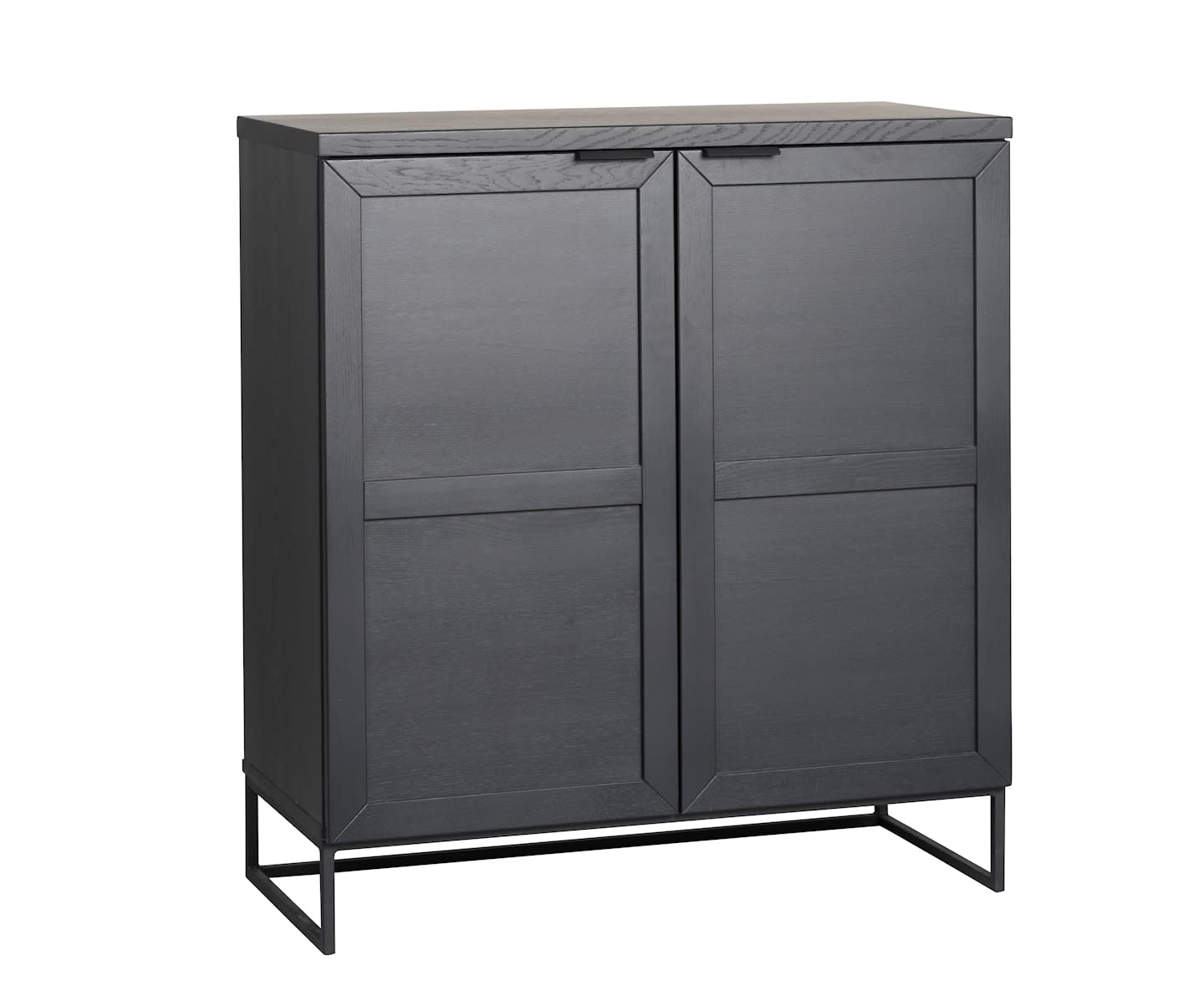 Rowico Home Everett Schrank mit Holztüren Schwarz 105cm