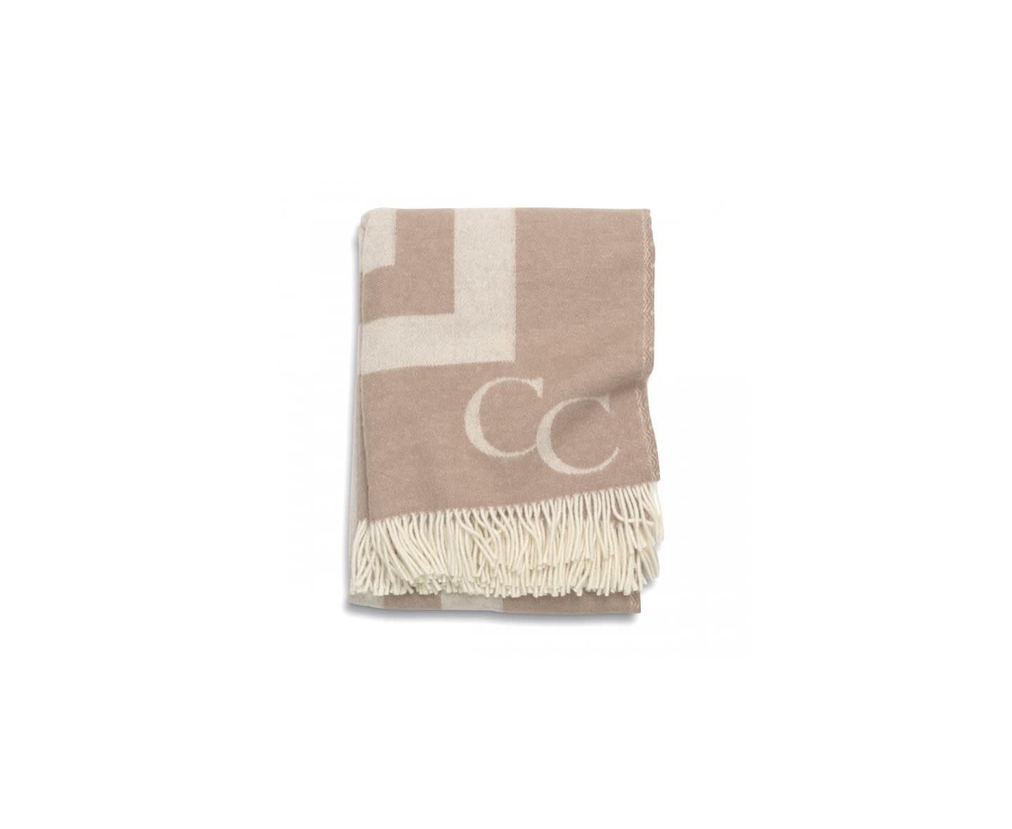 Classic Collection Monogram Pläd Beige