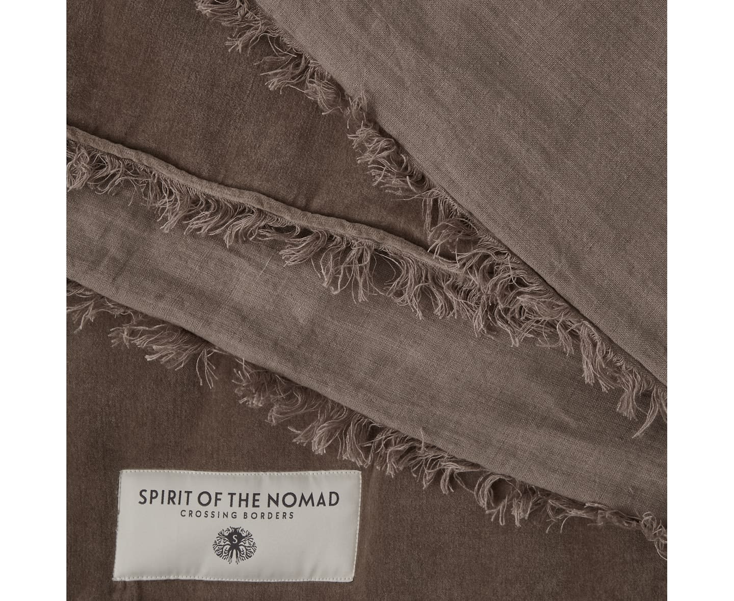 Spirit of the Nomad Nomad Päiväpeite Sametti/Pellava Ash Brown 180x260