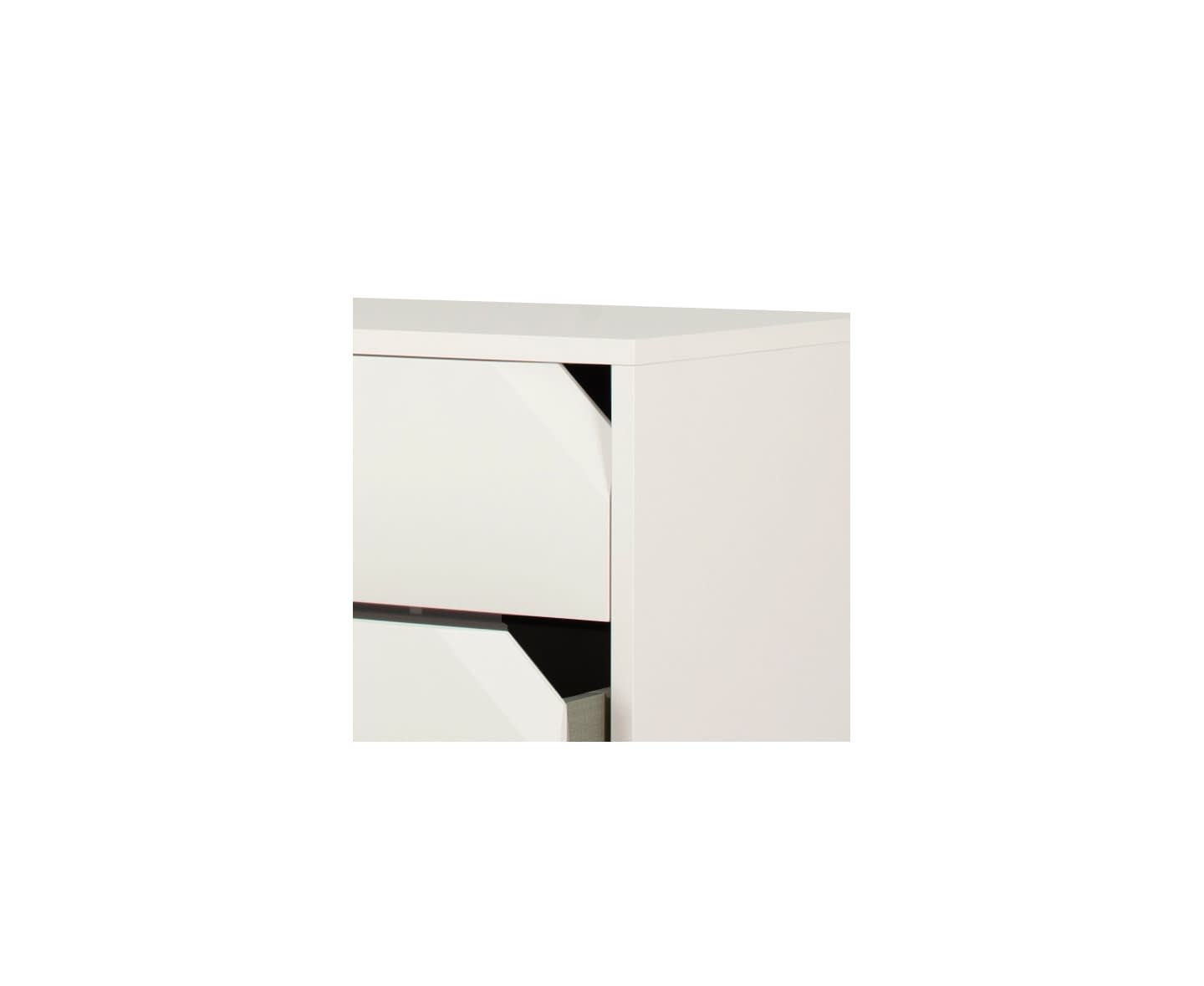 Tenzo Corner Sideboard Cotton White Matte 118.5cm