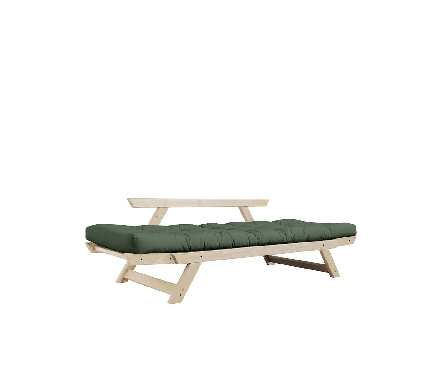 Karup Design Bebop Tagesbett Natur/Olivgrün 174cm