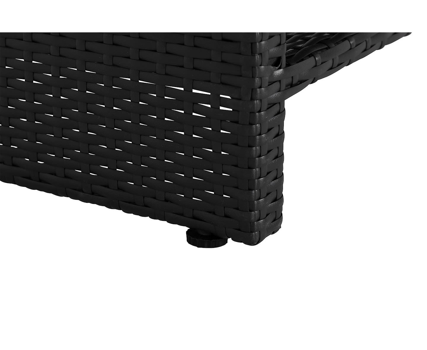 Nordic Outdoor Bora Soffbord m Hylla  Svart 113cm