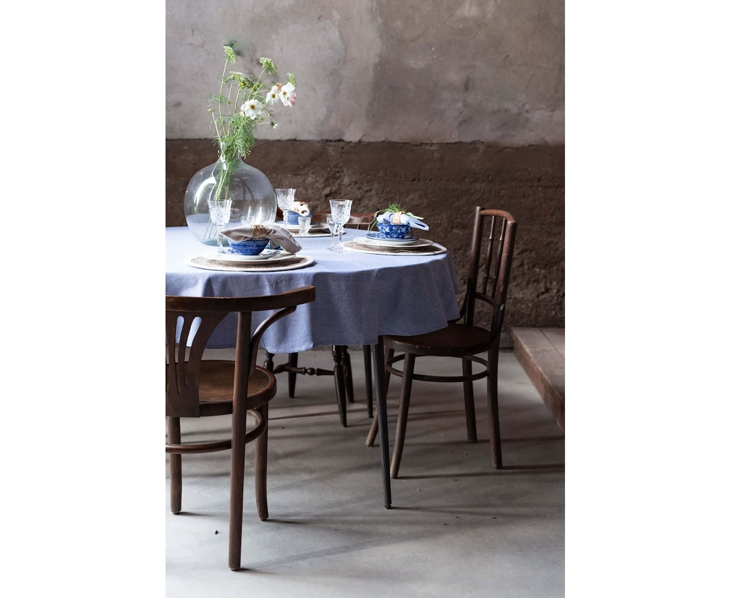 Nordic Home Ella Pöytäliina Denim Ø160