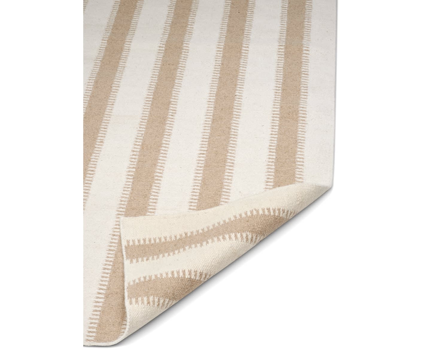 Classic Collection Stripes Ullteppe Off White/Natur 200x300